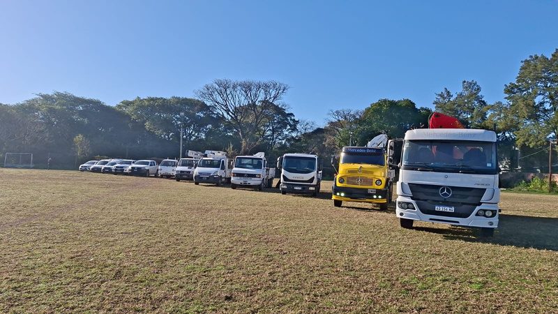 Flota de camiones y camionetas de Electrofort Group